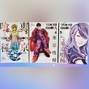 Tokyo Ghoul Manga Volumes 3-5 Set Anime Books